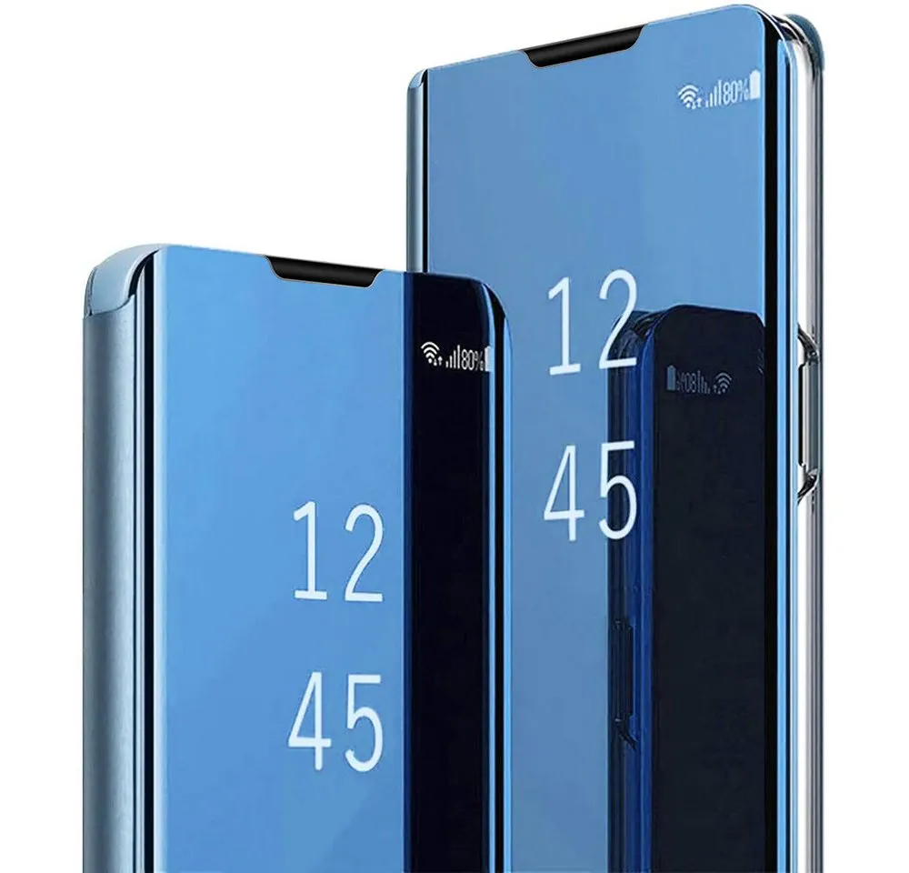 FITSU Handyhülle Spiegelhülle für Samsung Galaxy S26 Handytasche Flipcase 6,3 Zoll, Schlanke Klapphülle, elegantes Flipcase, Handyhülle mit Standfunktion