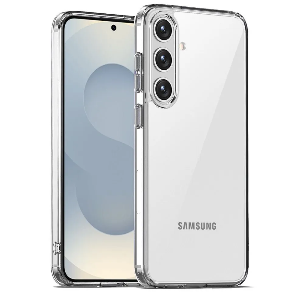 FITSU Handyhülle Transparente Hülle für Samsung Galaxy S25 Handyhülle Case 6,2 Zoll, Durchsichtige Schutzhülle für Samsung Galaxy S25 Hybrid Case Cover