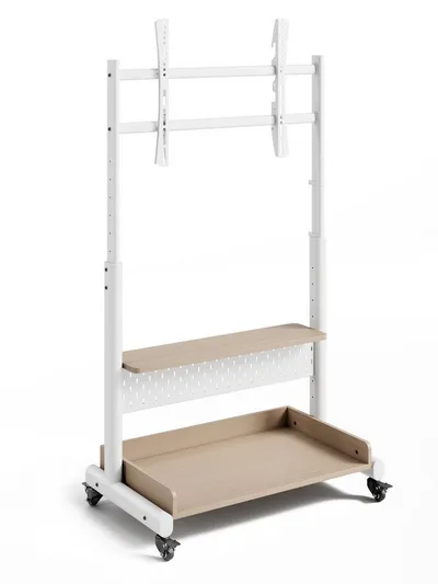 FITUEYES TV-Ständer, (bis 85 Zoll, mobiler Fernsehständer, höhenverstellbar, rollbar)