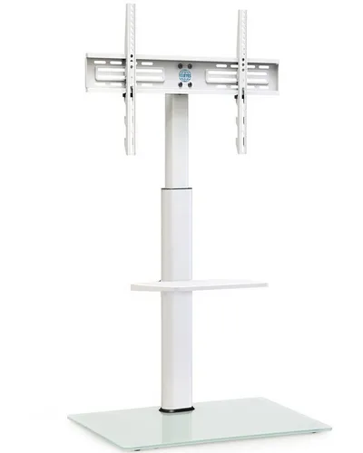 FITUEYES TV-Ständer mit höhenverstellbarer Ablage, 32-60 Zoll, (bis 60,00 Zoll, höhenverstellbar, ±35° schwenkbar, rutschfeste Füße)