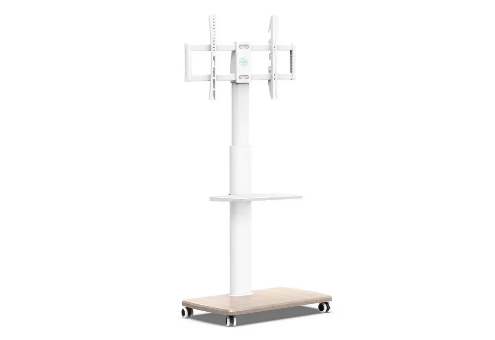 FITUEYES TV-Ständer mobile TV-Halterung mit Rädern, Ablage, 32-70 Zoll, (bis 70,00 Zoll, höhenverstellbar, schwenkbar)