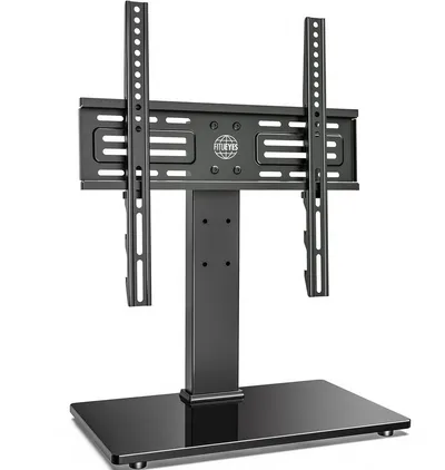 FITUEYES TV-Ständer TV-Halterung, Fernseher-Ständer, 27-55 Zoll, höhenverstellbar, (bis 55 Zoll, einfache Montage, mit rutschfesten Gummipads)