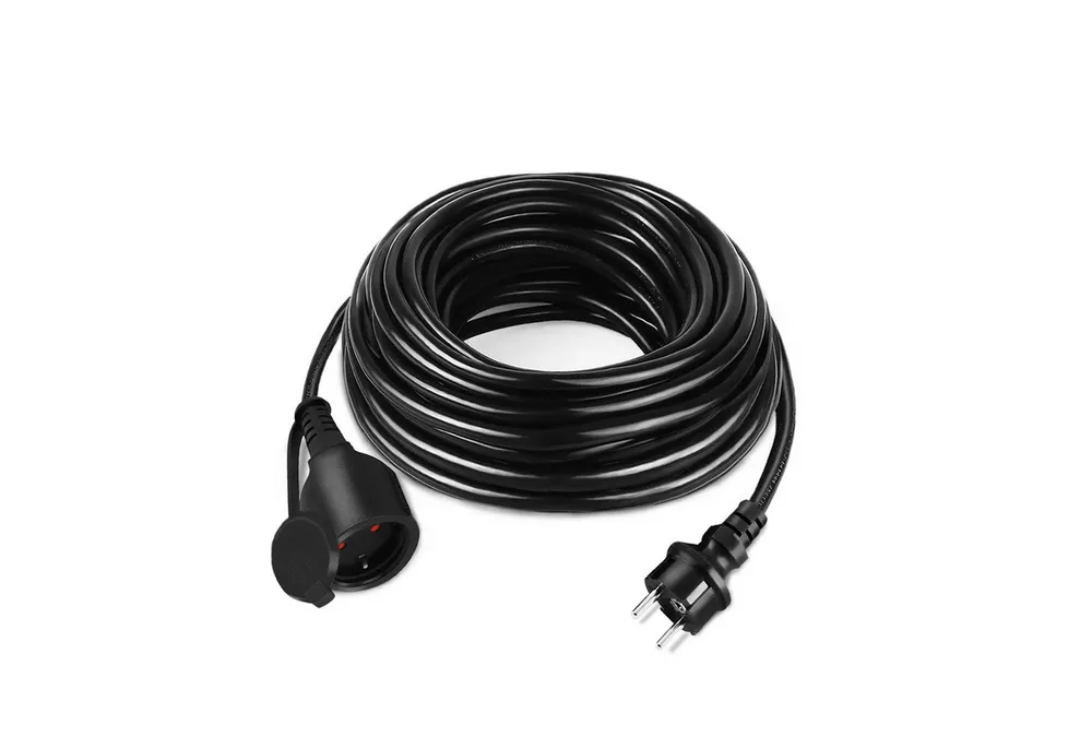 FIVMEN Verlängerungskabel mit Schutzkappe Outdoor, Einsatz Verlängerungskabel, (1000 cm), für den Außenbereichm, Verlängerung Stromkabel 3500W