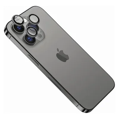 Fixed Kameraglas Kameraobjektiv-Schutzglas für Apple iPhone 15 Pro/ 15 Pro Max Space Grey