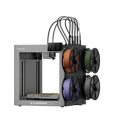 3D-Drucker Flashforge Creator 5 4 Köpfe Wifi USB Sichtfenster