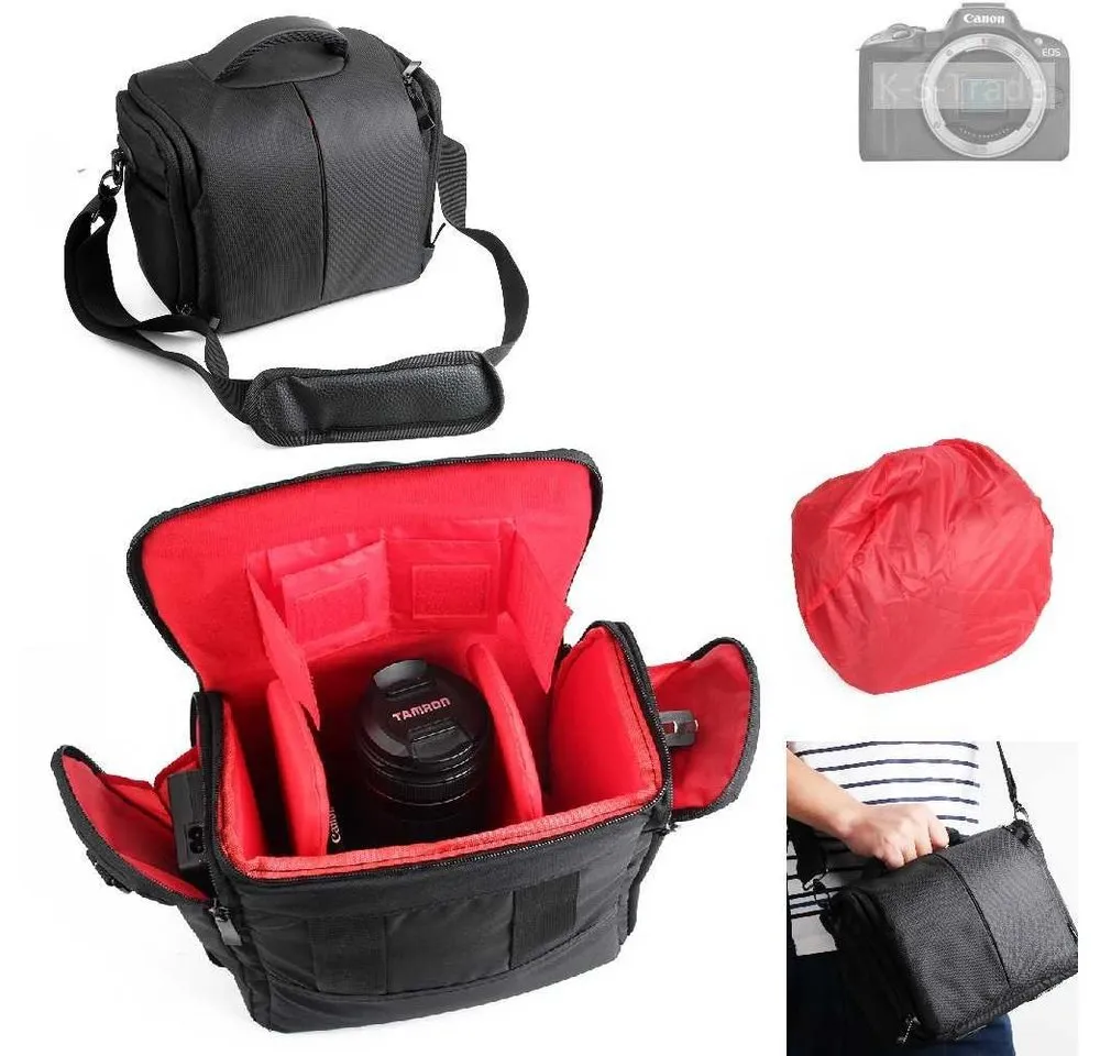 K-S-Trade Kameratasche für Canon EOS R50, Kameratasche Fototasche Schultertasche Zubehör Tasche einteilbare