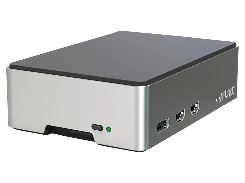 FLIRC Gehäuse für Raspberry Pi 5, Alu, schwarz/silber FLIRCPI5