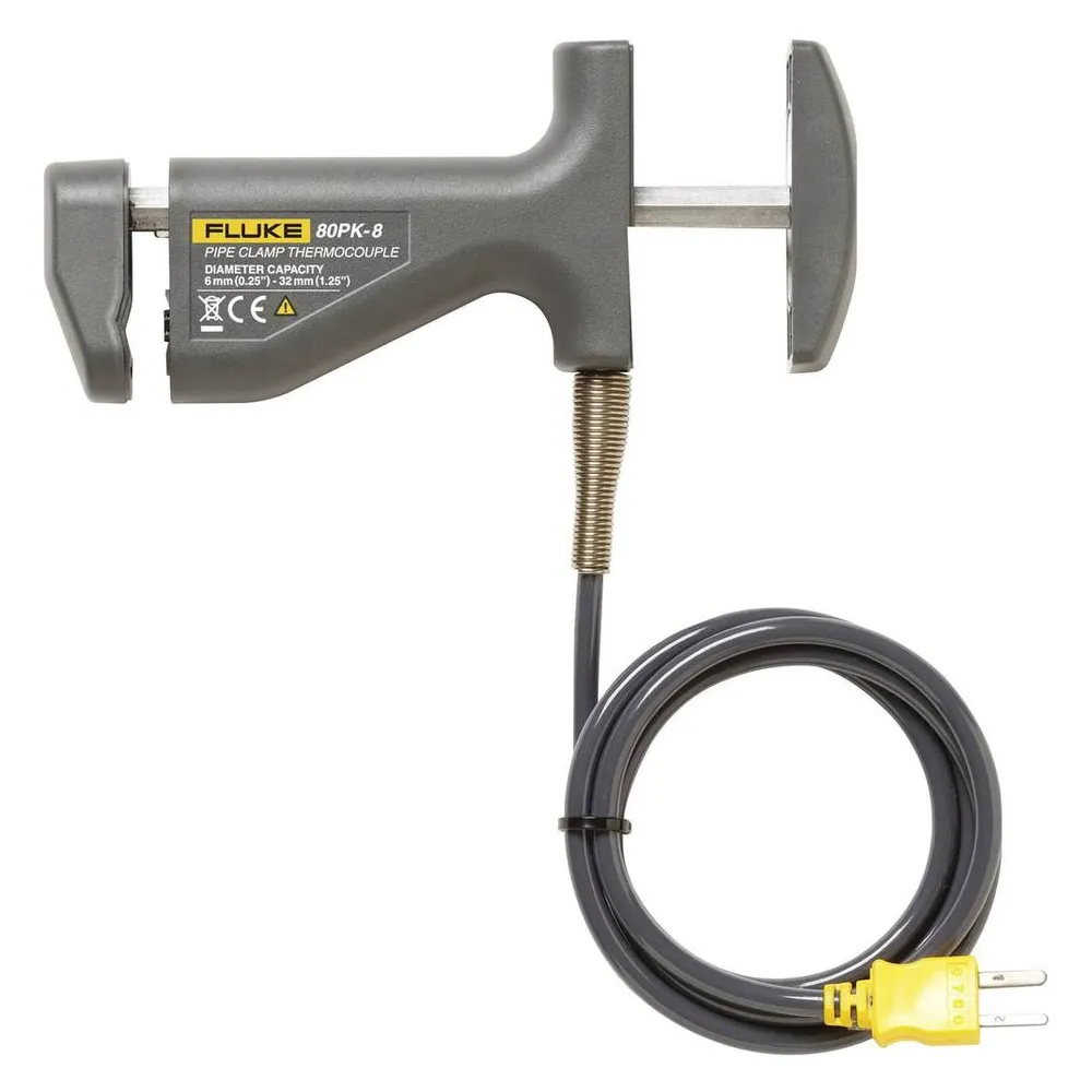 Fluke Rohranlegefühler 80PK-8 -29 bis +149 °C K Kalibriert nach Werksstandard