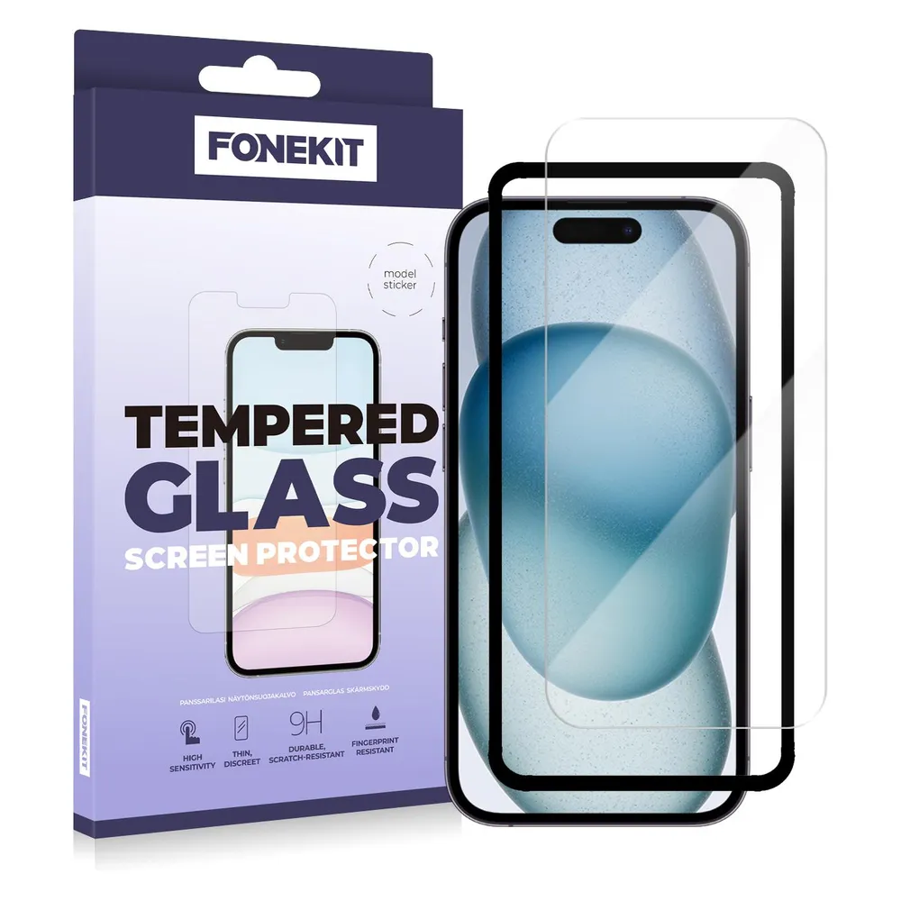 FoneKit Screen protector, iPhone 15 / 15 Pro