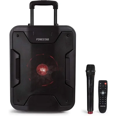 Fonestar California Bluetooth-Lautsprecher mit Karaoke und Mikrofon 200 W Schwarz