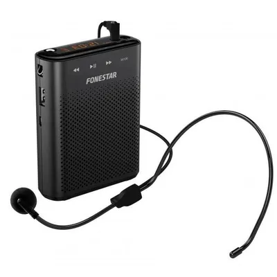 Fonestar ALTA-VOZ-30 Tragbarer Sprachverstärker USB/MicroSD/MP3 Schwarz