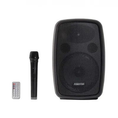 Fonestar Amply Tragbarer Lautsprecher mit kabellosem Mikrofon Schwarz