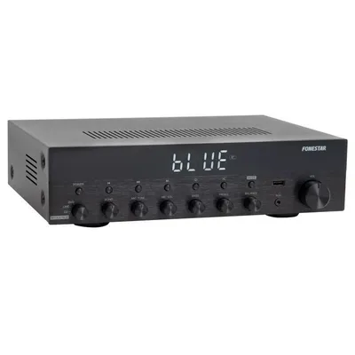 Fonestar AS-6060 HiFi-Stereo-Verstärker 60+60W RMS Bluetooth/USB/FM