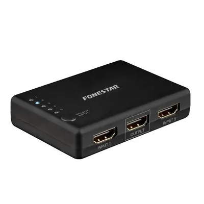 Fonestar FO-22SW51 HDMI Switch 5x1 4K 60Hz mit Fernbedienung