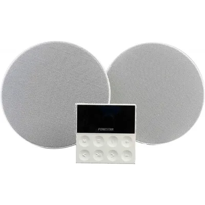 Fonstar KS-WALL Wandverstärker-Set und 2 Deckenlautsprecher Bluetooth/USB/FM/AUX