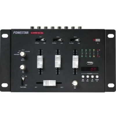 DJ-Mixer Fonestar MIX-3DJ Kompakt USB Audio Bluetooth