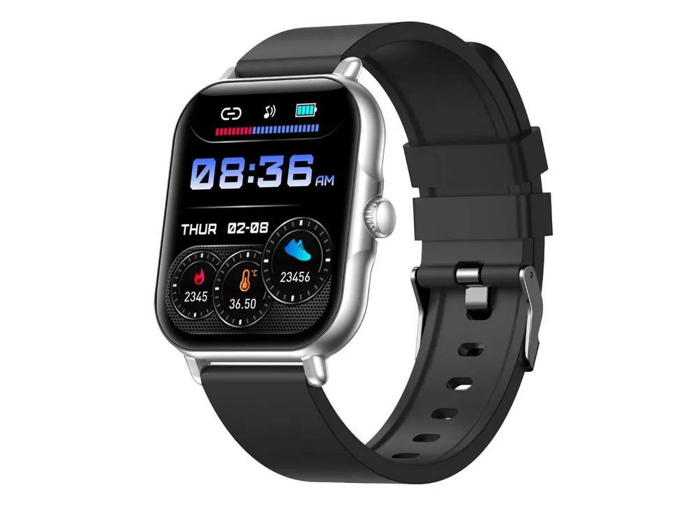 fontastic Smartwatch 1.83 Zoll Bluetooth Anrufe Fitness Tracker Puls SpO2 Smartwatch