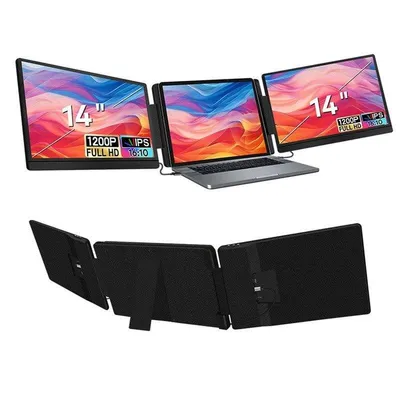 Monitor FOPO S7 14" Full HD IPS Doppel USB-C Mini HDMI Faltbar