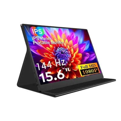 Monitor FOPO S6 15,6" FullHD 144Hz IPS Tragbar USB-C Mini HDMI Schwarz