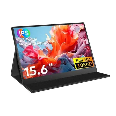 Monitor FOPO S6 15,6" FullHD 60Hz IPS USB-C Mini HDMI Schwarz