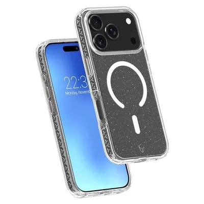 Force Case Air Xtrem Magsafe Transparente Glitzer Recycelt Hülle für iPhone 17 Pro