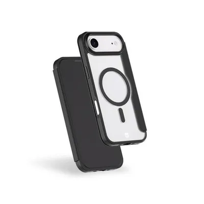 Force Case Folio TPU Hülle Schwarz Matt mit Kartenfach und MagSafe für iPhone Air