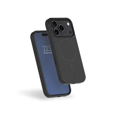 Force Case Verstärkte Silikonhülle Matt Schwarz mit Magsafe für iPhone 17 Pro