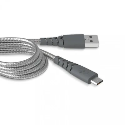 Force Power MicroUSB-Ladekabel 2,1 A 2 m Schwarz
