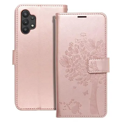 Forcell Back panel cover OEM MEZZO Book case for SAMSUNG A32 LTE ( 4G ) tree rose gold
