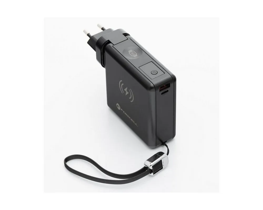 Forcell FORCELL 6in1 Powerbank 15000mAh 45W USB-C/A Ladegerät Smartphone-Ladegerät