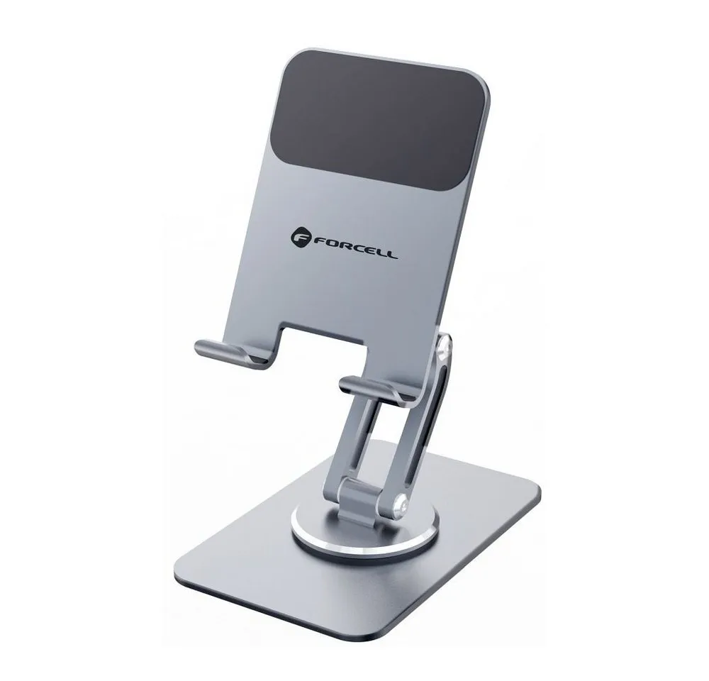 Forcell Handy-Halterung FORCELL F-Grip Fold Stand 2 360 Smartphone Ständer Grau, (1-tlg)