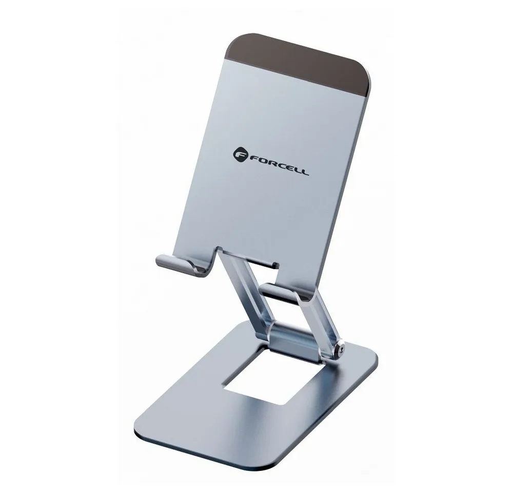 Forcell Handy-Halterung FORCELL F-Grip Fold Stand 1 Smartphone Ständer Grau, (1-tlg)