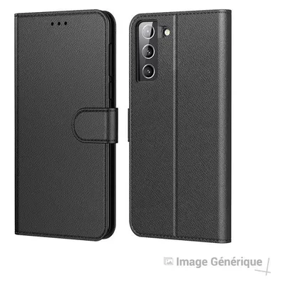 Forcell Kunstleder Klapptasche für Samsung Galaxy S22 Plus - Schwarz (In Massen)