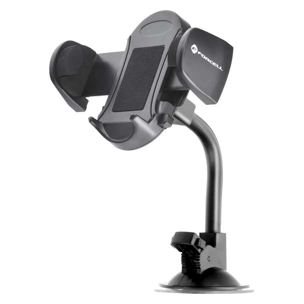 Forcell Stylus F-GRIP Oval 17 cm car holder for windshield / dashboard / air vent black