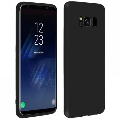 Forcell Soft Touch Schwarze Silikonhülle für Samsung Galaxy S8