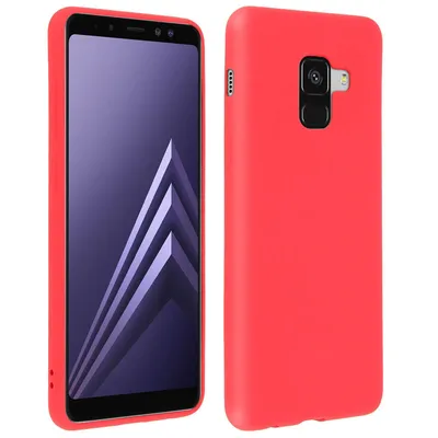 Forcell Soft Touch Rote Silikonhülle für Samsung Galaxy A8