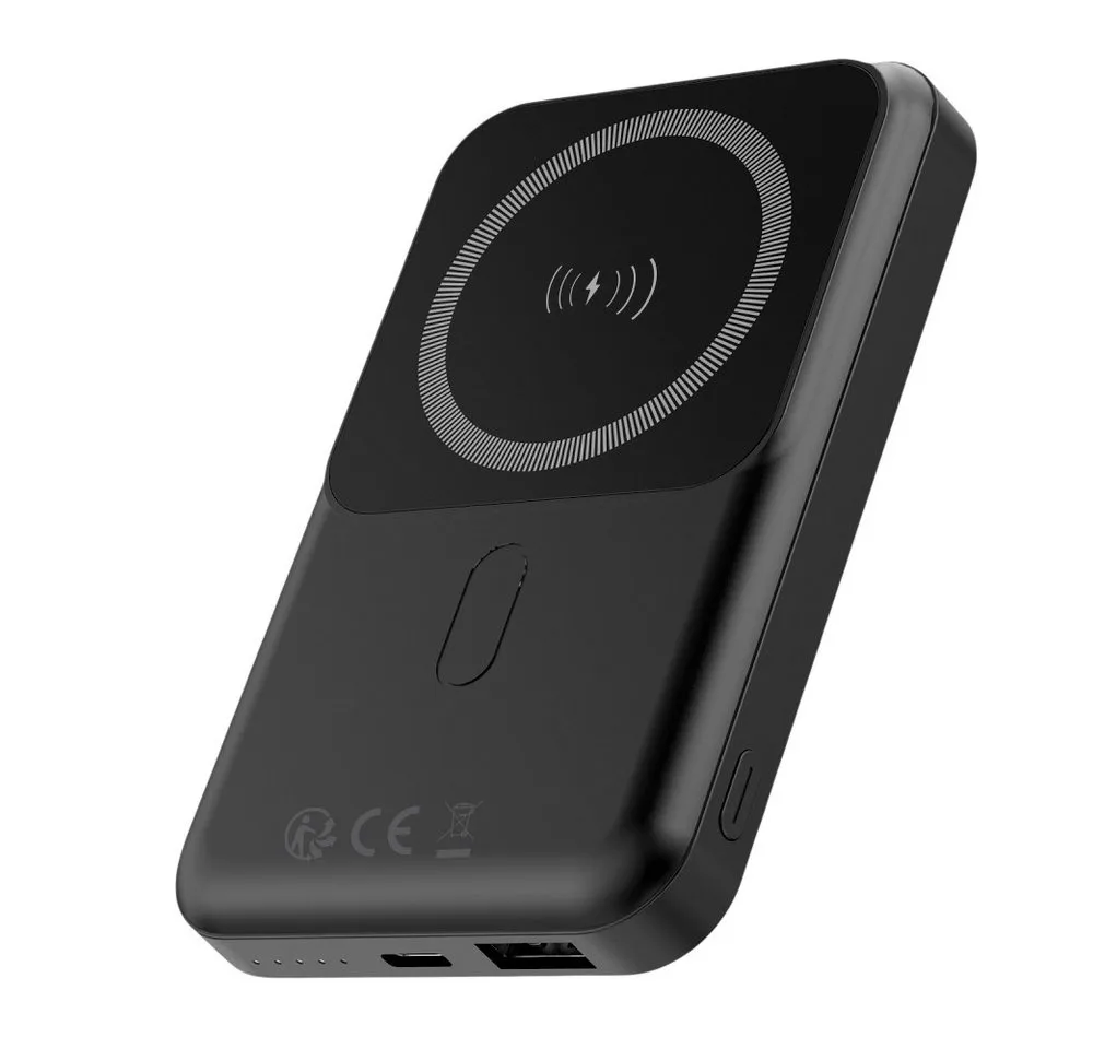Forever MATB-100 Powerbank 10000 mAh (5 V), MagSafe, PD+QC 22,5W, Wireless Charging 15W, LED-Display