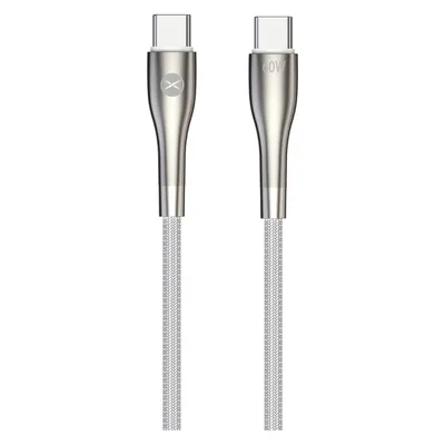 Forever Schlankes Kabel USB-C - USB-C 1,0 m 60W weiss