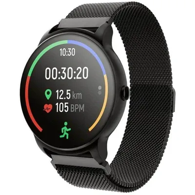 Forever ForeVive 2 SB-330 Bluetooth 42mm IPS Schwarz IP68 Herzfrequenz Schlafanalyse