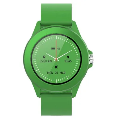 Forever Colorum CW-300 Bluetooth 43mm IPS Grün IP68 Pulsuhr Schlafmonitor