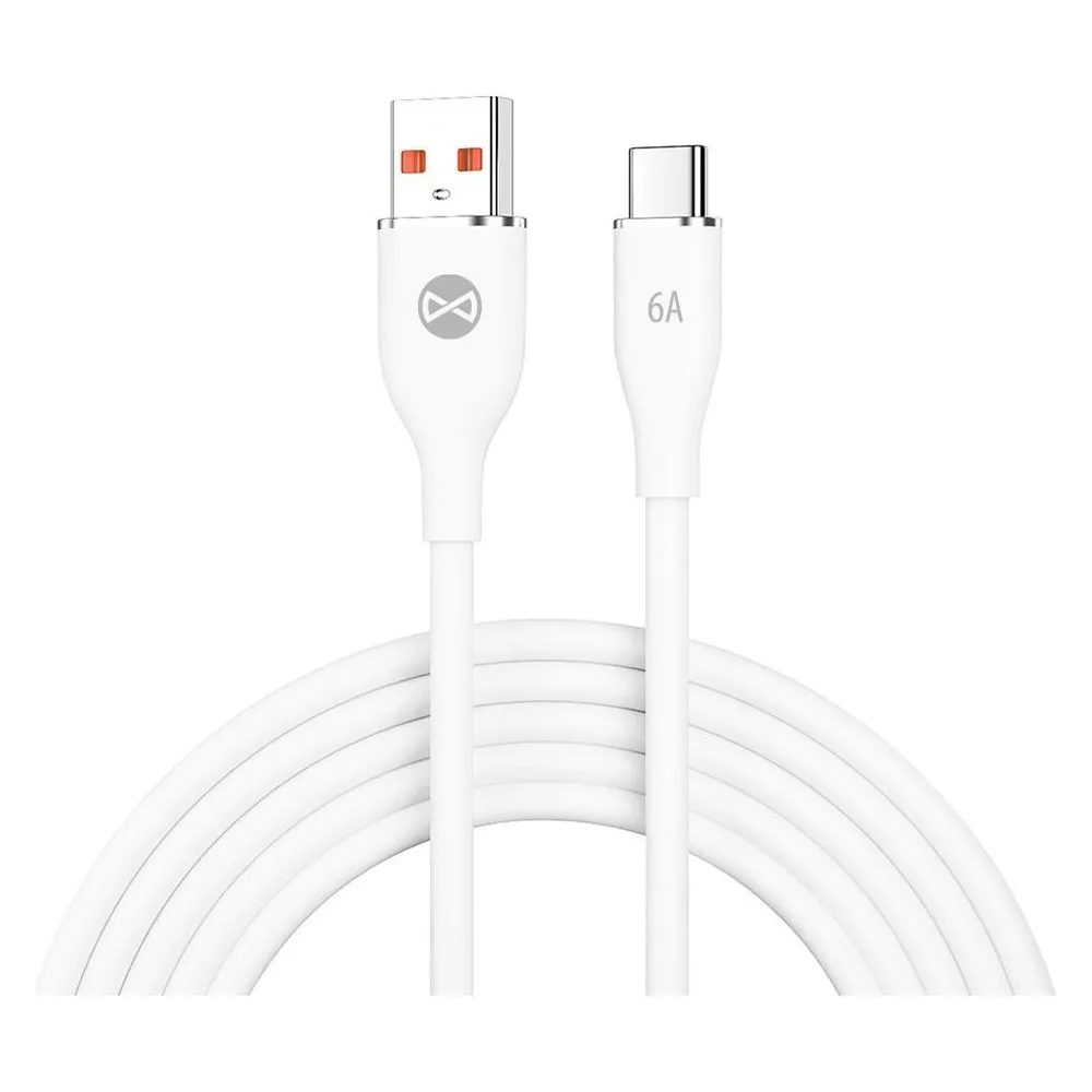 Forever Kabel USB - USB-C 1,0 m 6A weiss
