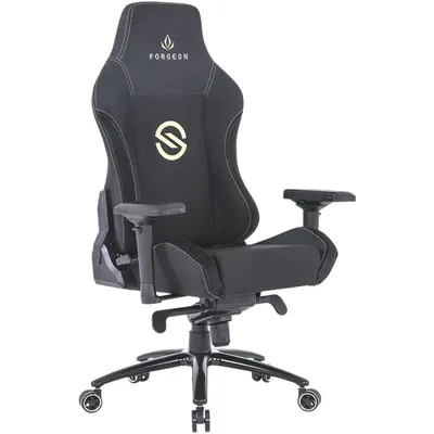 Forgeon Spica Stoff-Gaming-Stuhl, schwarzer, atmungsaktiver Stoff