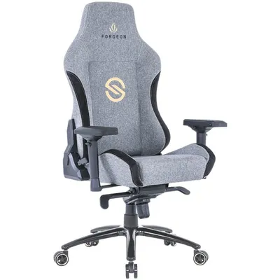 Forgeon Spica Gaming-Stuhl aus Stoff, atmungsaktiver Stoff, Grau
