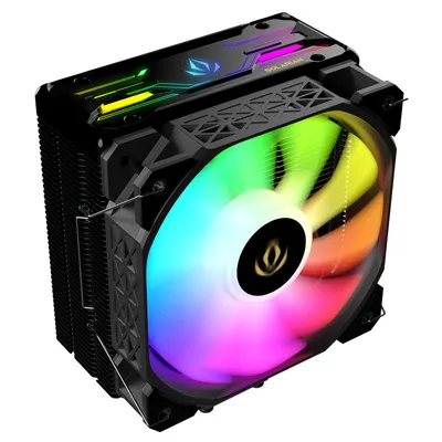 Forgeon Air Solarian Cooler 4Pipes 120mm ARGB CPU-Lüfter Schwarz