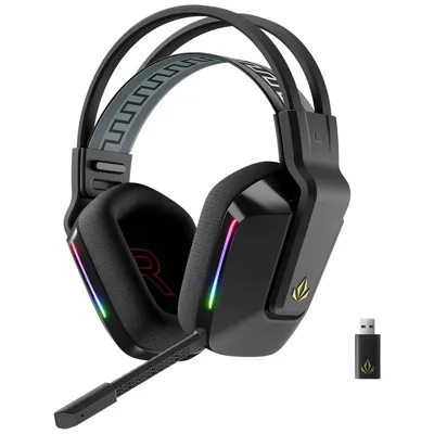 Forgeon Captain RGB kabellose Gaming-Kopfhörer mit Mikrofon, Schwarz