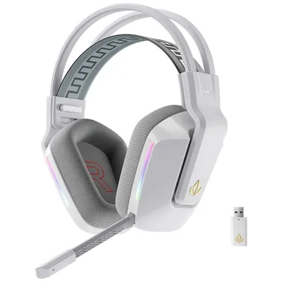 Forgeon Captain RGB Kabellose Gaming-Kopfhörer mit Mikrofon, Weiß