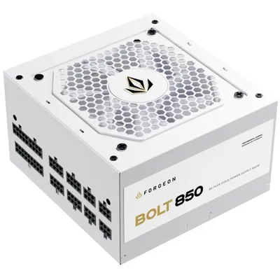 Forgeon Bolt PSU 850W 80+ Gold Vollmodulares Netzteil Weiß