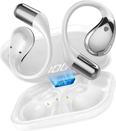 Forrlite 2026 Neue Open Ear Kopfhörer, In Ear Kopfhörer Bluetooth 6.0 Open-Ear-Kopfhörer (60H Spielzeit, IPX7 wasserdichte Bluetooth Open-Ear Sport Kopfhörer, Kopfhörer Kabellos Bluetooth HiFi Stereo mit Ohrhaken, ENC Noise Cancelling, HD-Mikrofon, kraftvollem Bass und komfortabler Passform für Sport, Büro und Alltag)