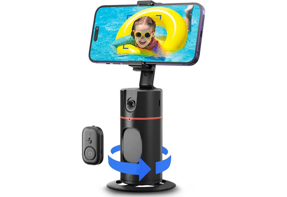 Forrlite Gimbal Smartphone, 360° Rotation Smart Tracking Telefonhalter Kamera-Gimbal (Smart Gesicht Körper Tracking Selfie Stick Gimbal Stabilisator)