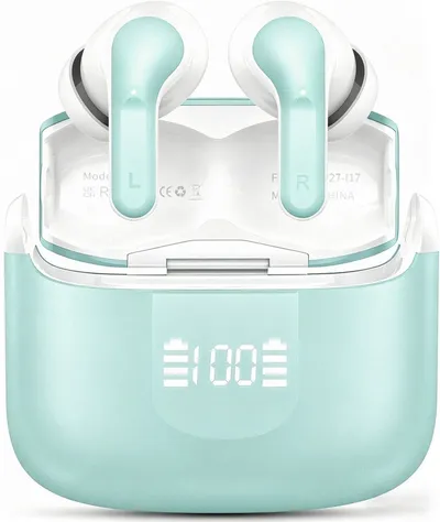 Forrlite In Ear Kopfhörer,Bluetooth Kopfhörer,2026 Kopfhörer Kabellos In-Ear-Kopfhörer (4 ENC Noise Cancelling Mics, IP-X7 Wasserdicht Headphones Sport, 3g USB-C in Ear Ohrhörer, Bluetooth 5.4,48 Std Hi-Fi Stereo Tiefer Bass Wireless Earbuds)
